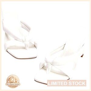 Square Toe Thong Heels Mules Sexy Stiletto Dress Party Sandals Elegant